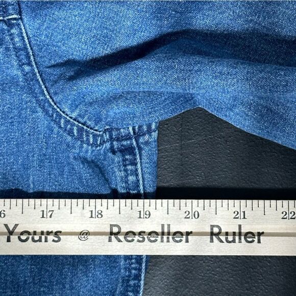 Talbots Womens Jean Denim Jacket Size Medium Vintage 90s Y2K Retro - Picture 5 of 8